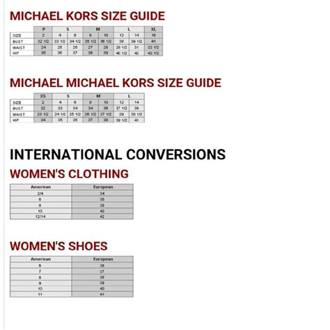 michael kors shoe size chart|michael kors shoe size review.